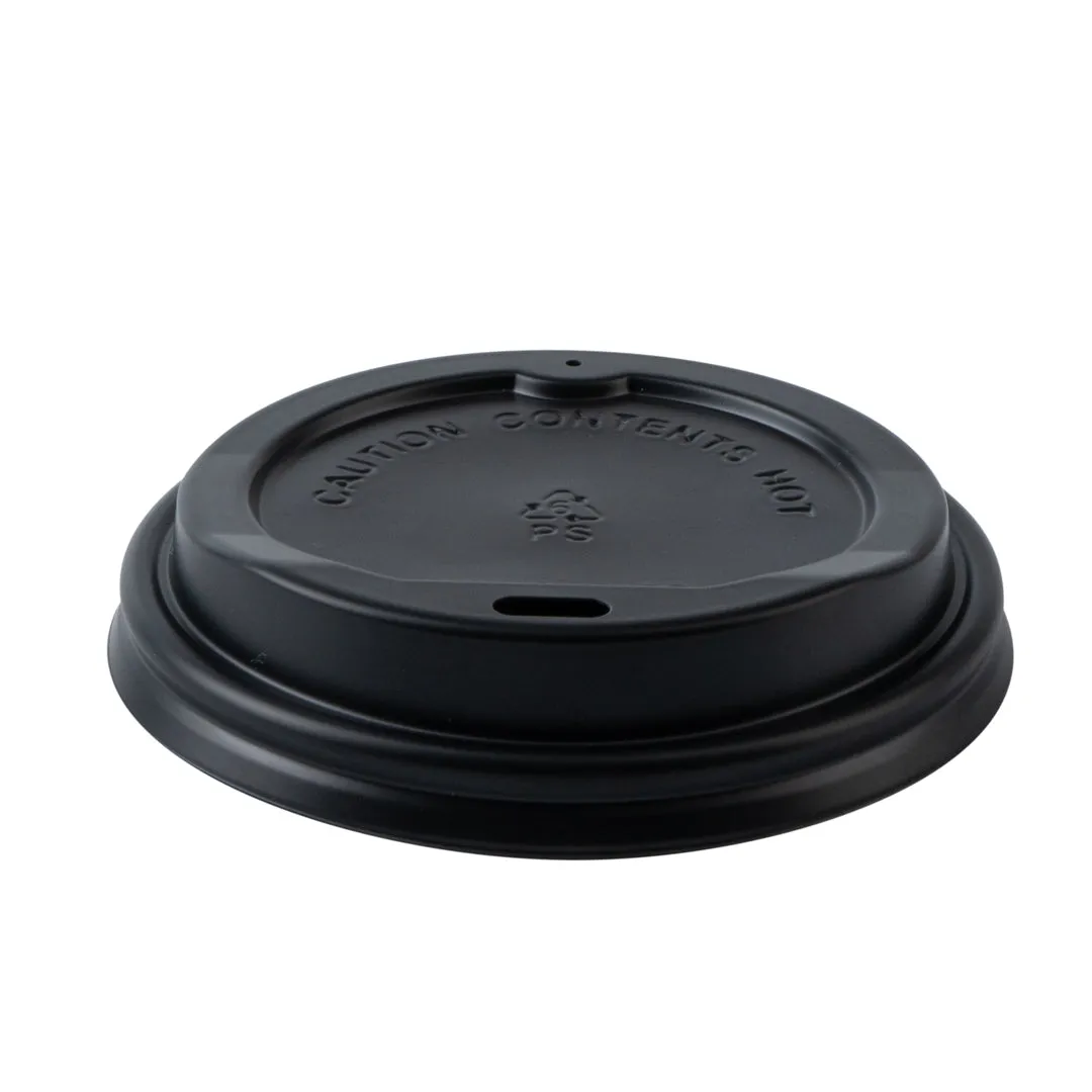 12 oz Dark Green Paper Ripple Wall Coffee Cup - with Black Lid - 3 1/2" x 3 1/2" x 5" - 200 count box