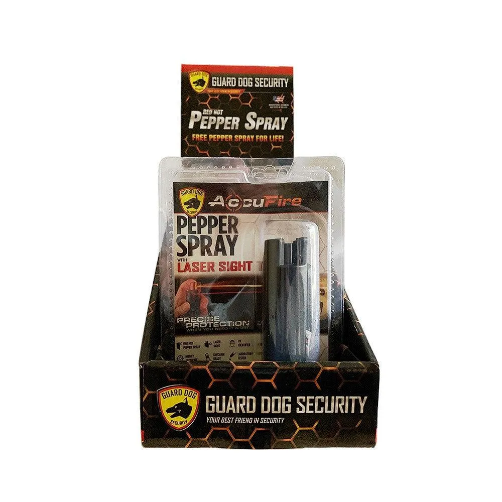 12 Units Accufire Laser Sight Hard Case Key-Chain Pepper Spray