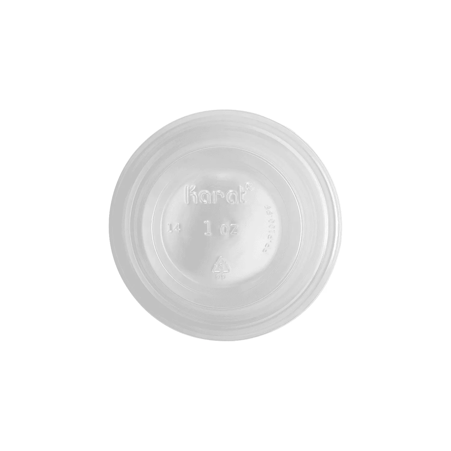 [2,500 ct] 1 oz Squat PP Plastic Portion Cups, Clear