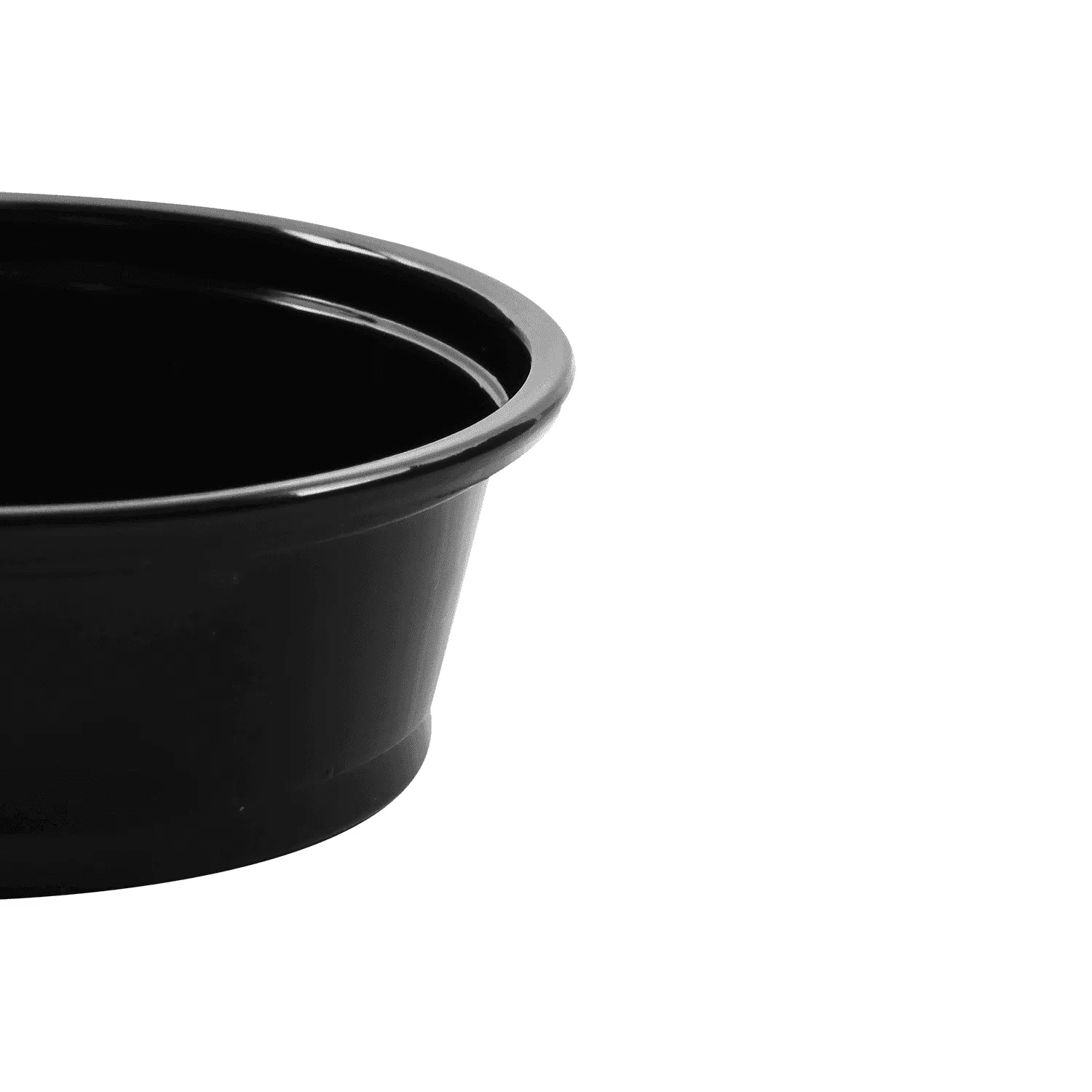 [2,500 ct] 1.5 oz PP Plastic Portion Cups, Black