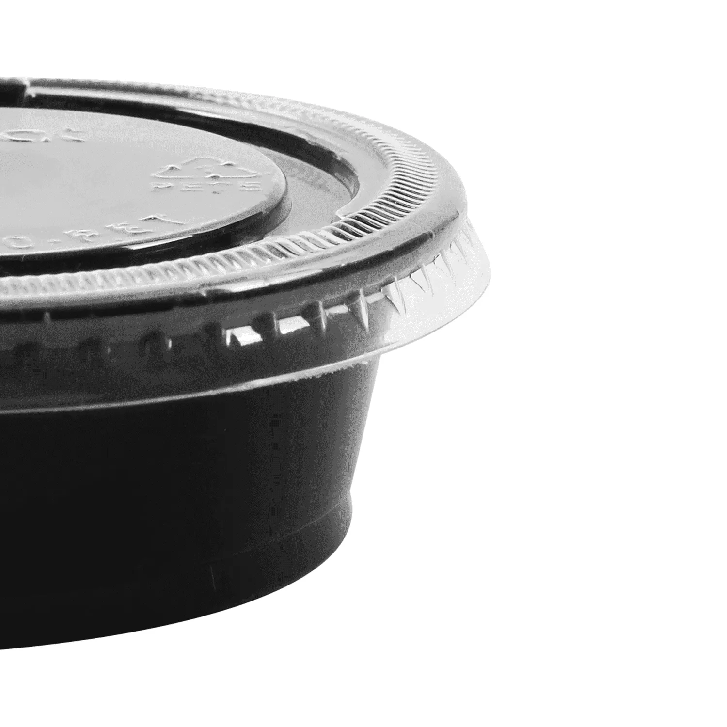 [2,500 ct] 1.5 oz PP Plastic Portion Cups, Black