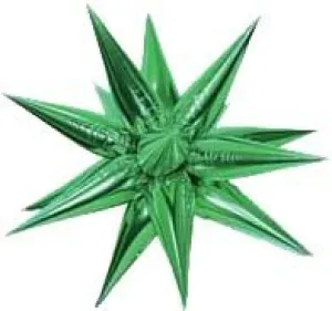26" Star-Burst Mylar Balloon - Green