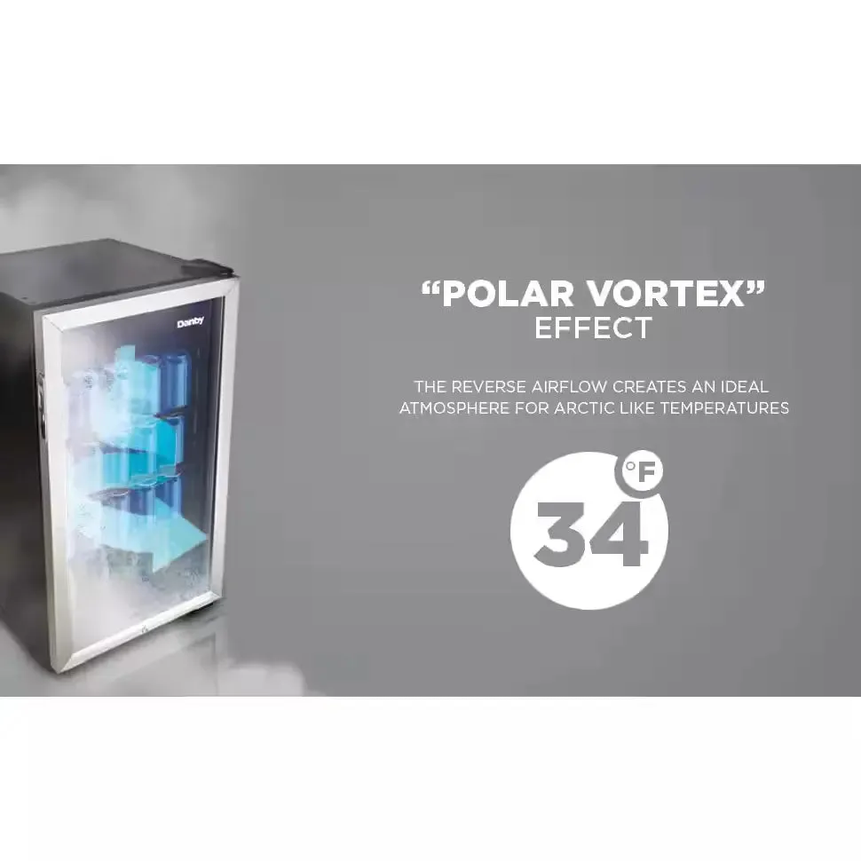 3.1 Cu. Ft. 17.5 In. 117-Can Free-Standing Beverage Cooler