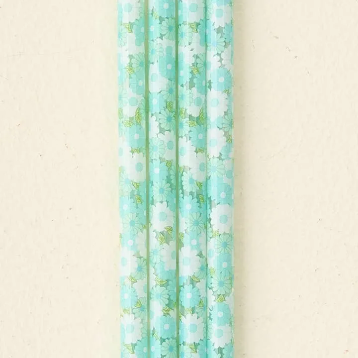 40 oz Tumbler Straw Set - Daisy Craze Aqua