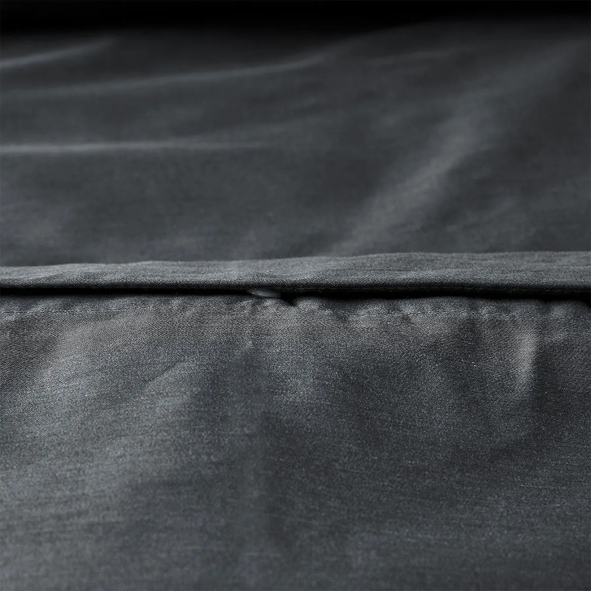 400TC Charcoal Bamboo Cotton Double Stitched Quilt Cover Set | Single