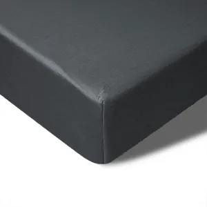 400TC Charcoal Bamboo Cotton Fitted Sheet | 40cm Wall | Queen