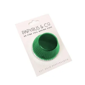 50 Pack Green Foil Baking Cups - 5cm