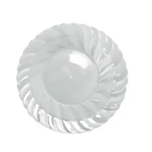 6pk Heavy Duty Reusable Clear Bowl 19cm