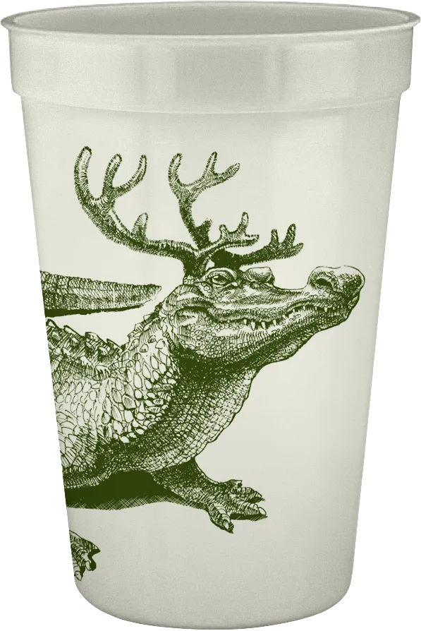 Alexa Pulitzer Christmas Gator 160z Pearlized Cup