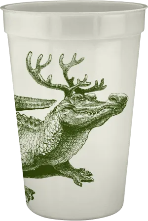 Alexa Pulitzer Christmas Gator 160z Pearlized Cup