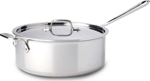 All-Clad D3 Stainless 3-Ply Bonded 6 Quart Deep Sauté Pot