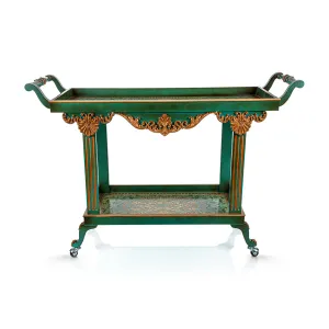 Almarjan 2 Tier Wooden Serving Trolley - WOD2800001