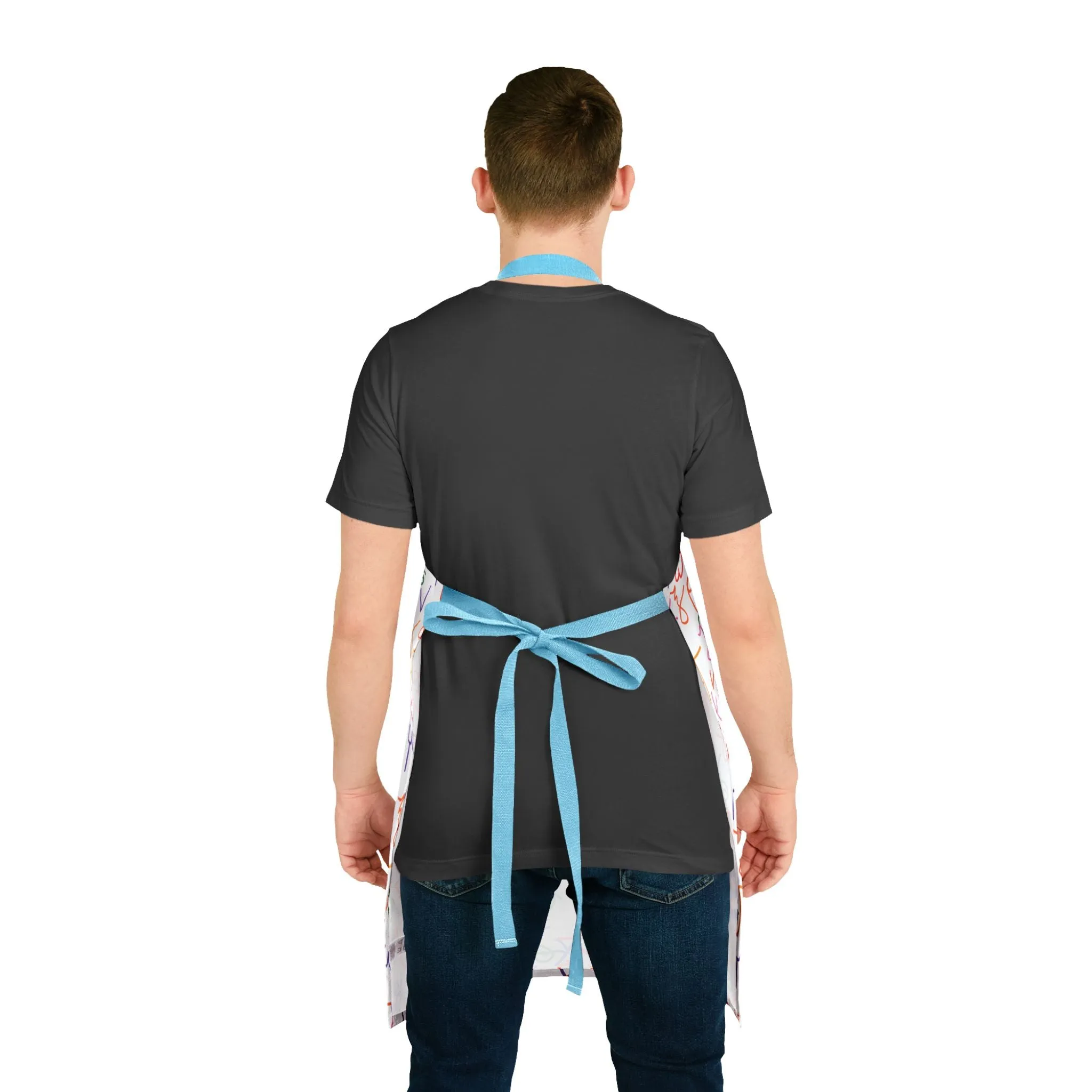 Back to Greek School Cooking Apron with 2-Color Straps