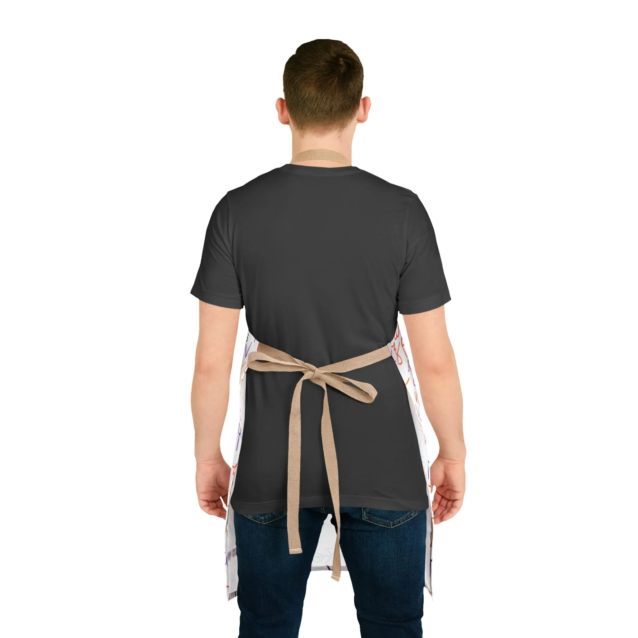 Back to Greek School Cooking Apron with 2-Color Straps