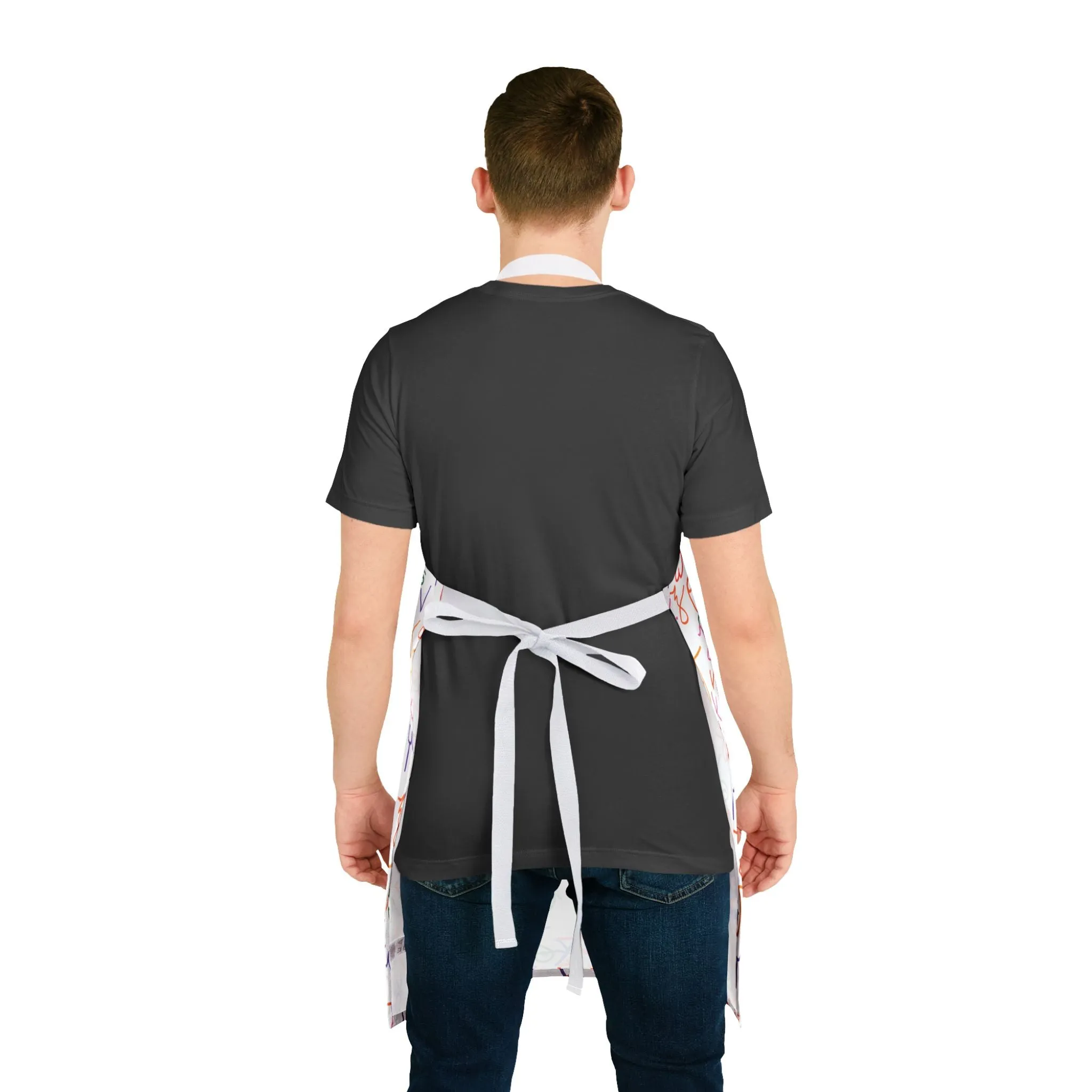 Back to Greek School Cooking Apron with 2-Color Straps