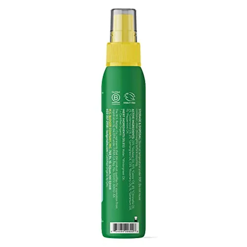 Badger Bug Spray, Organic Deet Free Mosquito Repellent with Citronella & Lemongrass, Natural Spray for People, Family Friendly Repellent, 4 fl oz (2 Pack)