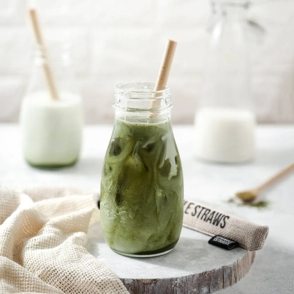 Bamboo Drinking Straws- Reusable Straw Set- 12 Straws