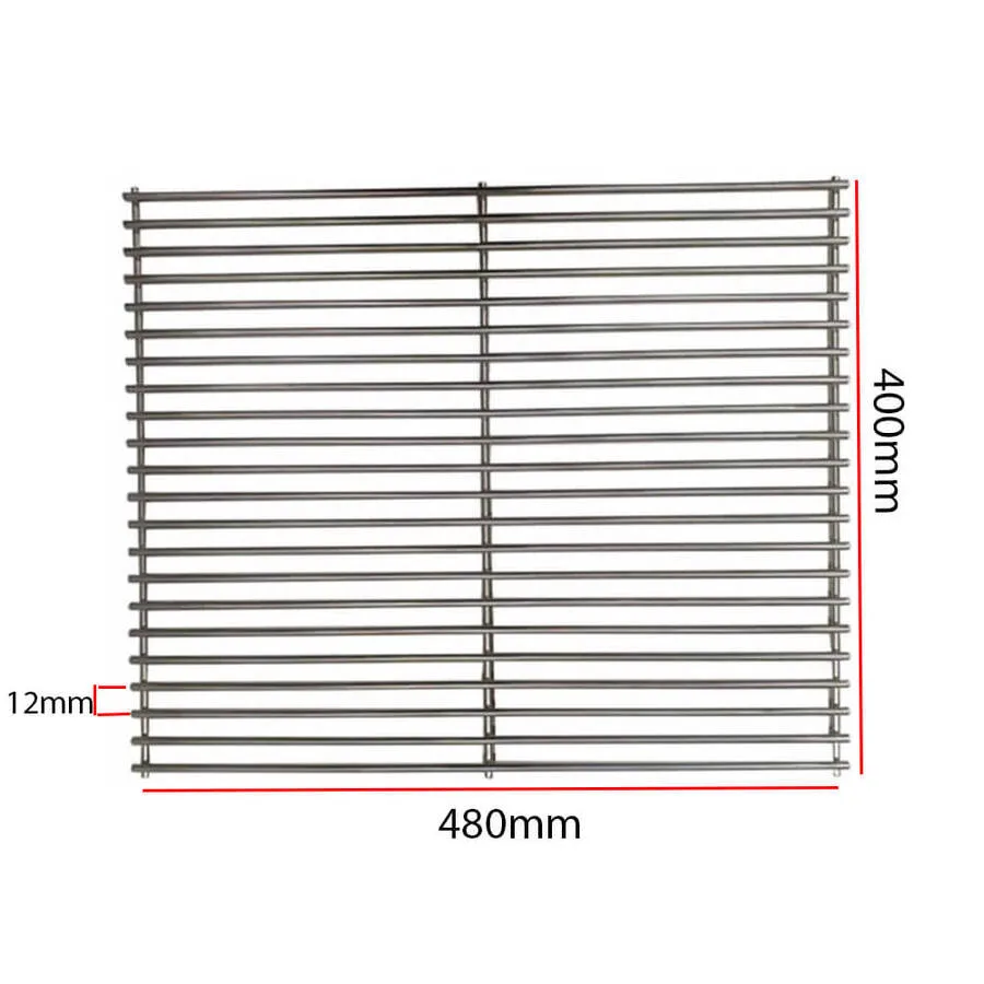 BBQ Grill - Heavy Duty Stainless Steel 400 x 480 - Flaming Coals