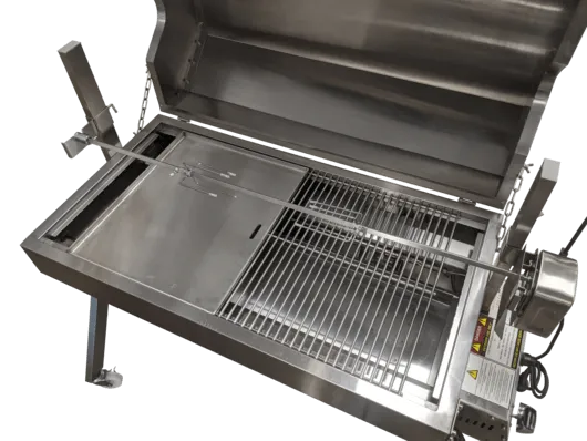 BBQ Grill - Heavy Duty Stainless Steel 400 x 480 - Flaming Coals