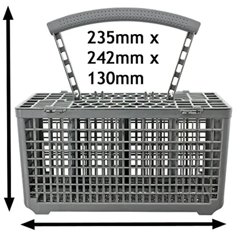 Beko | Bosch | Neff | Siemens | SMEG |Hotpoint Dishwasher Cutlery Basket Cage Lid & Removable Handle compatible  (235 x 242 x 130)