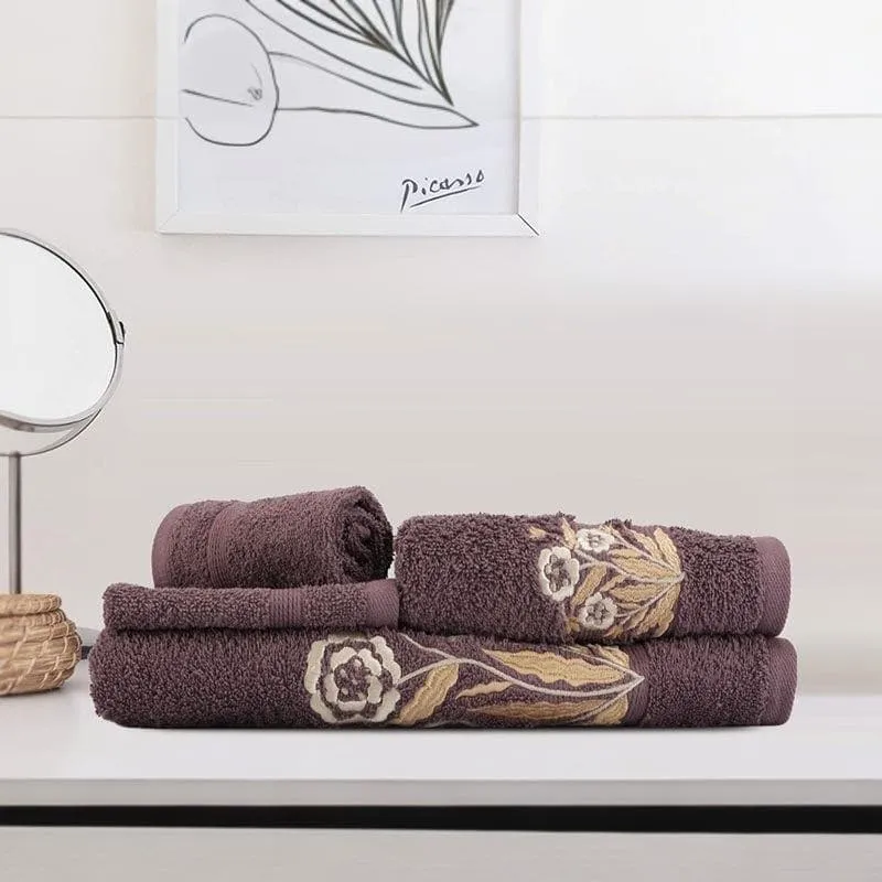 Bloomsake Towel (Purple) - Four Piece Set
