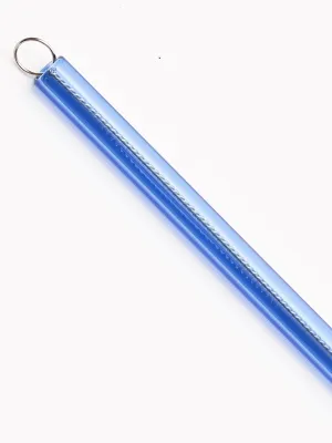 Blue Glass Straw
