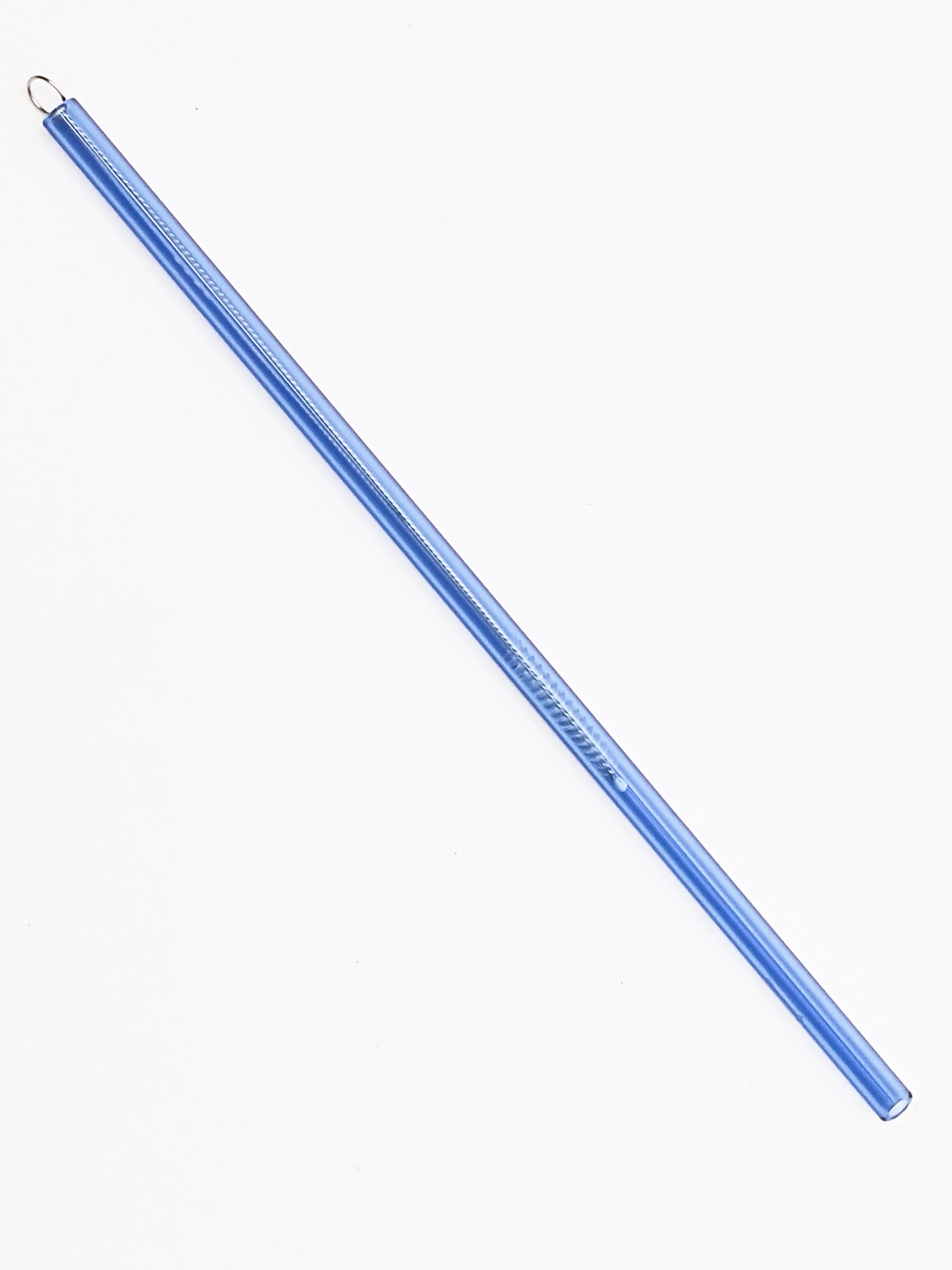 Blue Glass Straw