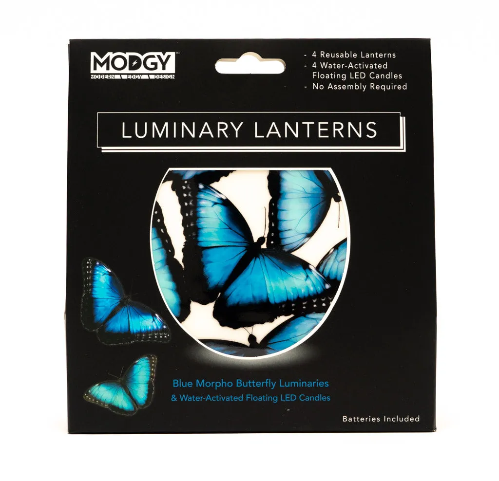 Blue Morpho Butterfly - 4 Per Pack