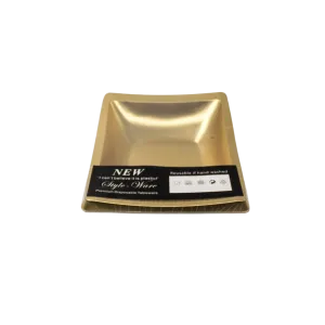 BOWL SQUARE GOLD 6PCS