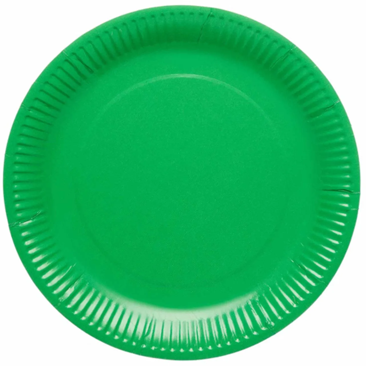 Bright Green Large Paper Party Plates x 8