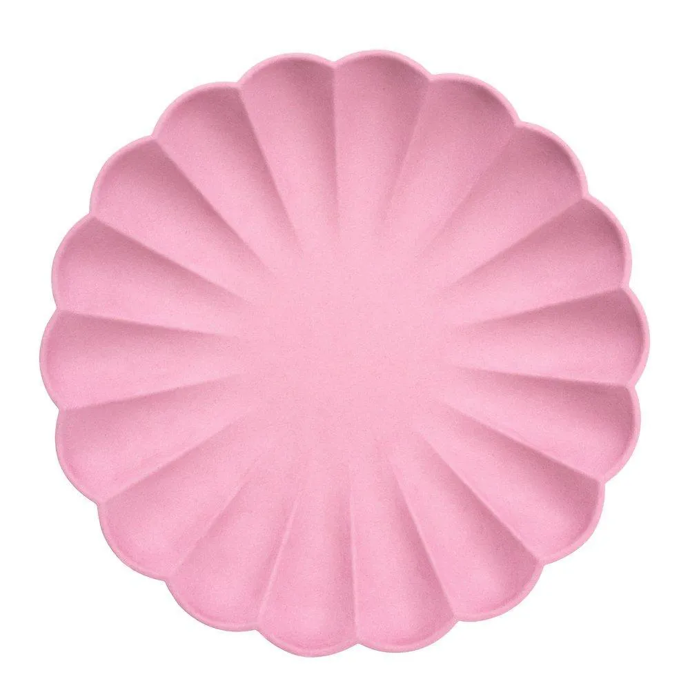 Bubblegum Pink Large Eco Plates - Pack of 8