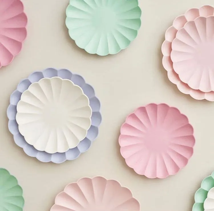 Bubblegum Pink Large Eco Plates - Pack of 8