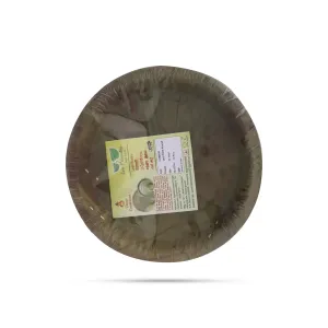 Buffet Leaf Plate Set - 8 Inches | 10 Pcs/ Disposable Plates/ Round Shape Palm Leaf Plates