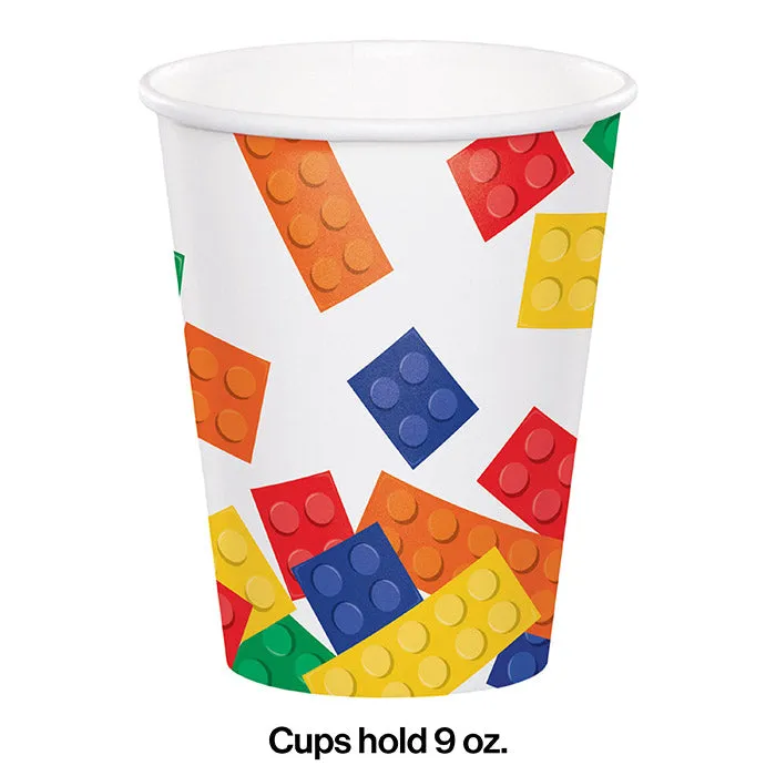 Bulk Block Party 9 oz Paper Cups (96 per Case)
