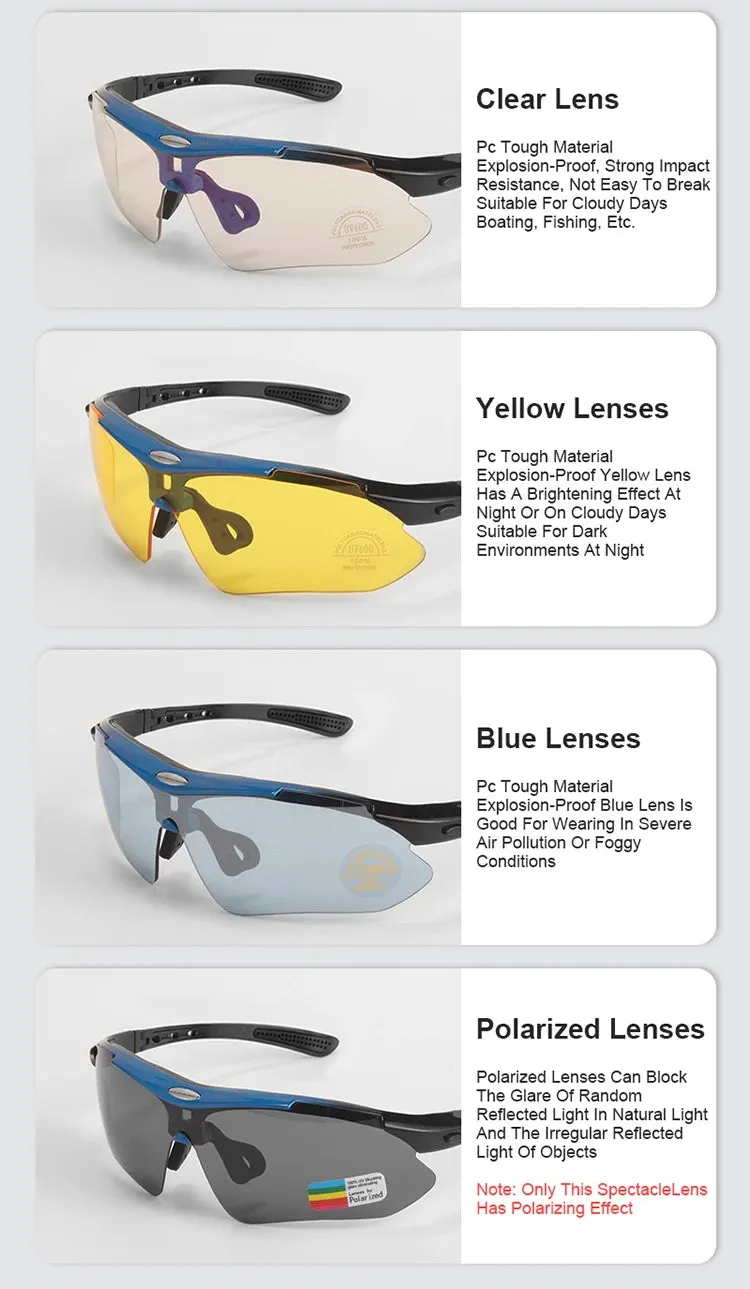BUY 3 GET 5 Lens Polarized Tactical Goggles for Ultimate Outdoor Sports
