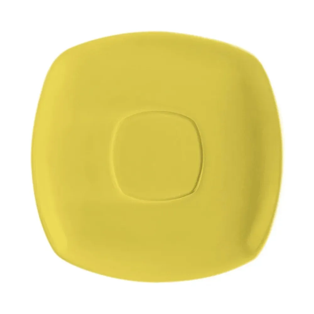 CAC China KC-2-SFL Square Saucer Sunflower For KC-1-SFL 6" Case of 36 Pcs