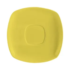 CAC China KC-2-SFL Square Saucer Sunflower For KC-1-SFL 6" Case of 36 Pcs