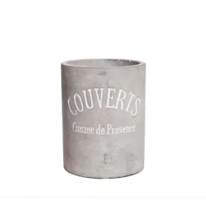 Cement Cutlery Crock