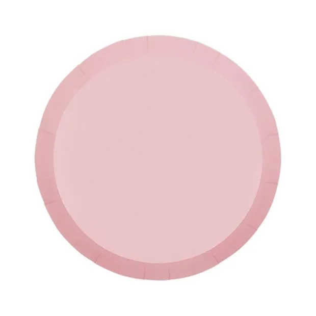 Classic Pastel Pink Small Plates - Pack of 20