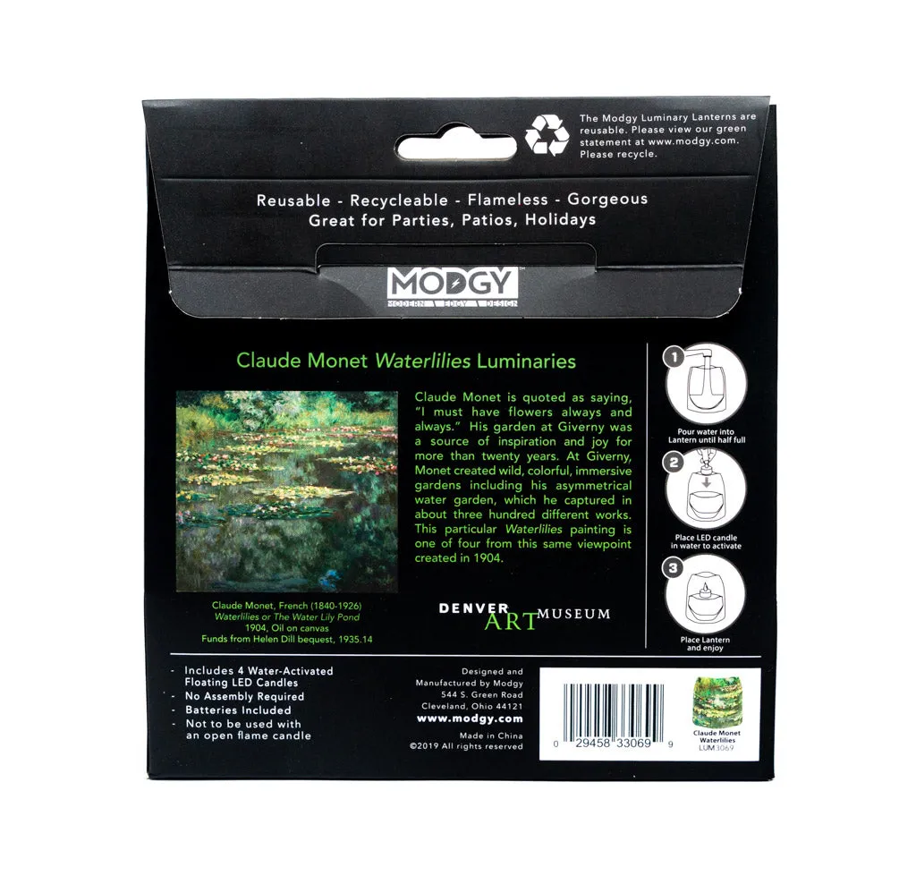 Claude Monet Waterlilies DAM- 4 Per Pack