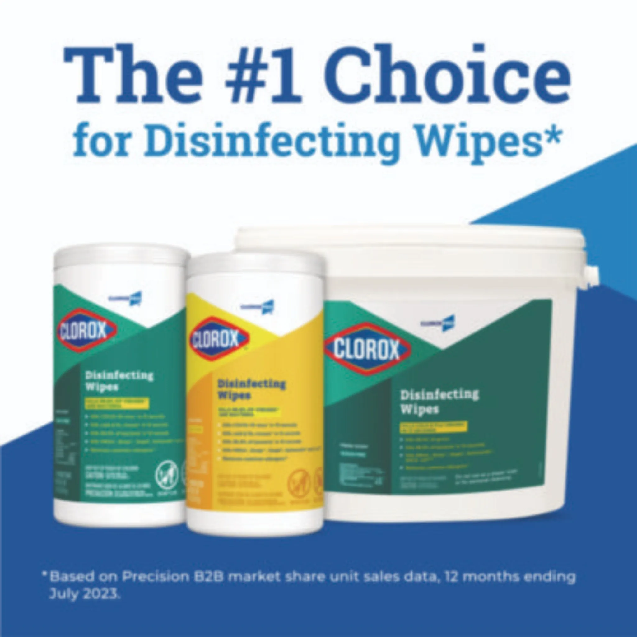 CLOROX SALES CO. CLO31547 Disinfecting Wipes, 1-Ply, 7 x 8, Fresh Scent, White, 700/Bucket, Carton of 1