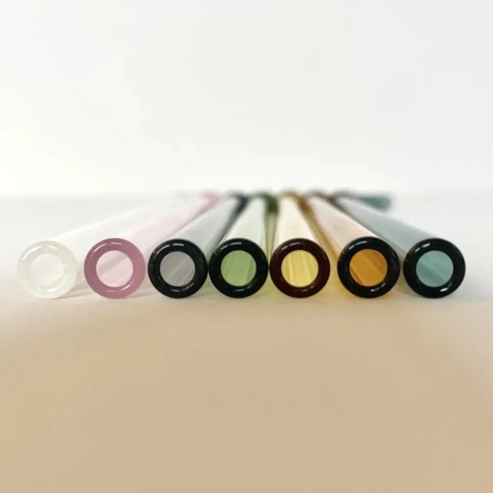 Colored Glass Straws