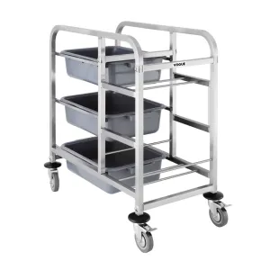DK738 Vogue Stainless Steel Bussing Trolley
