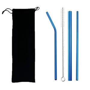 Drinking Straw Stainless Steel - Set of 3