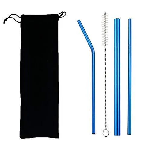 Drinking Straw Stainless Steel - Set of 3