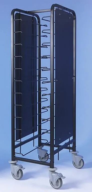 EAIS Club Epoxy Coated Tray Clearing Trolleys