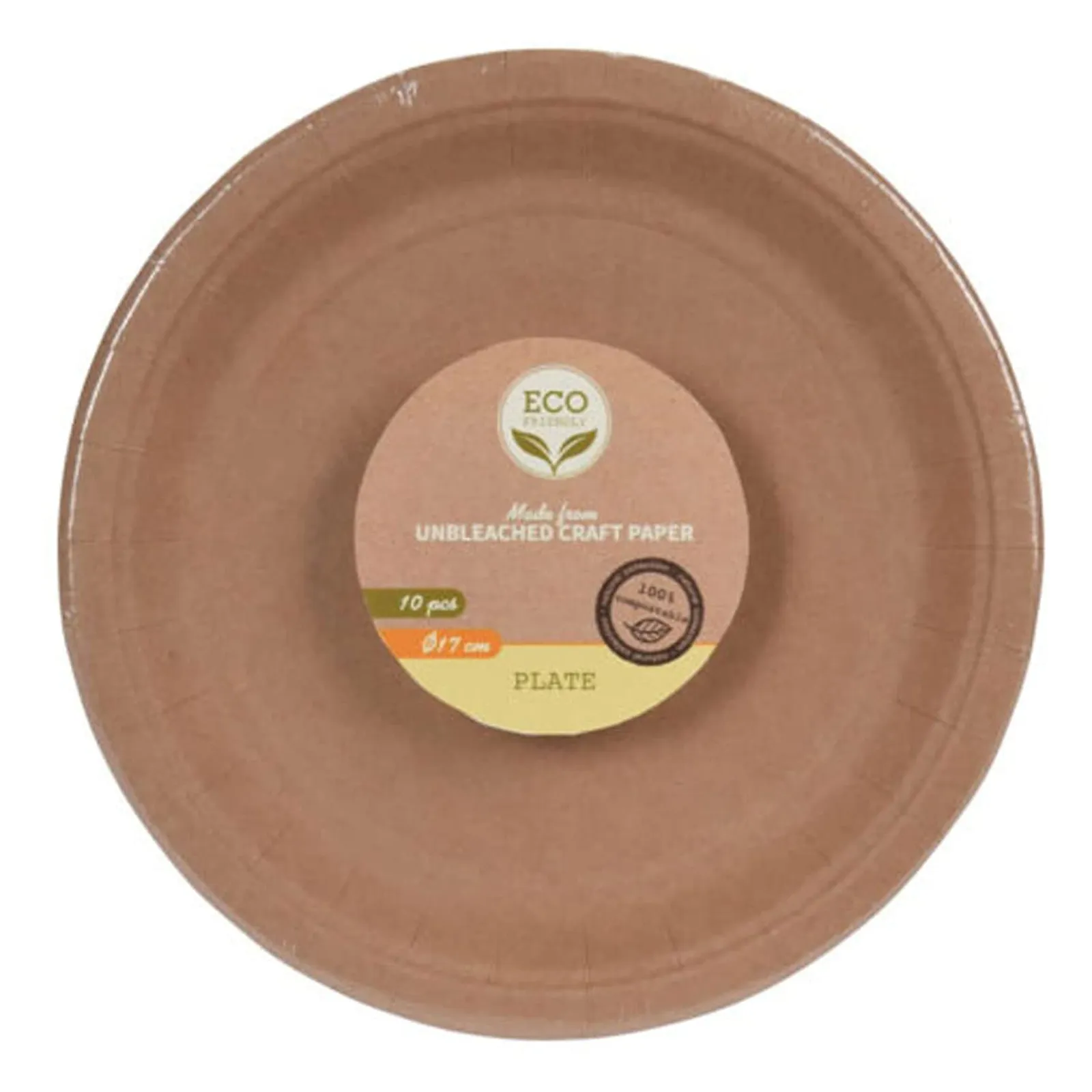 Eco Friendly Paper Plates 17cm 10pk