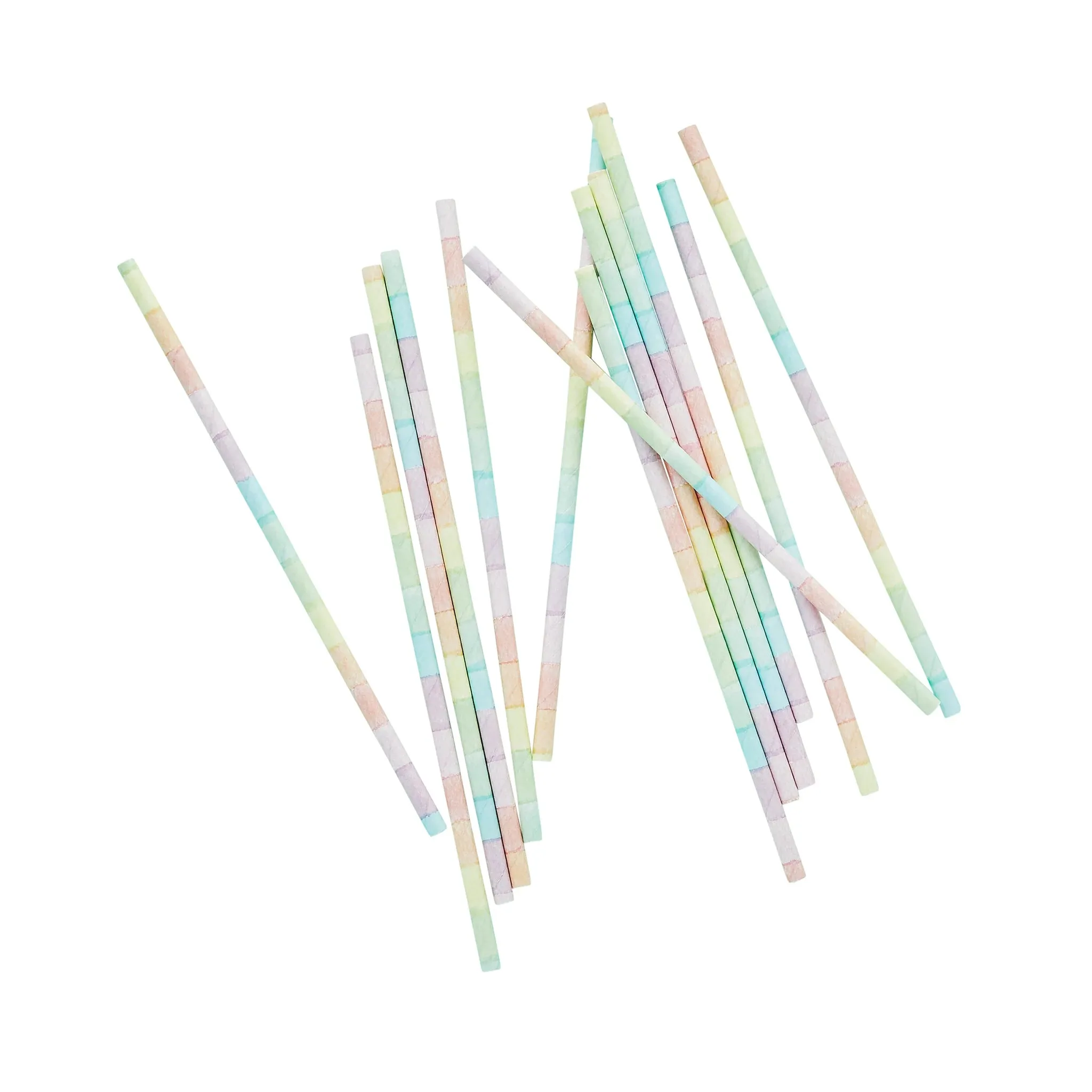 Eco Rainbow Paper Straws Pack of 20