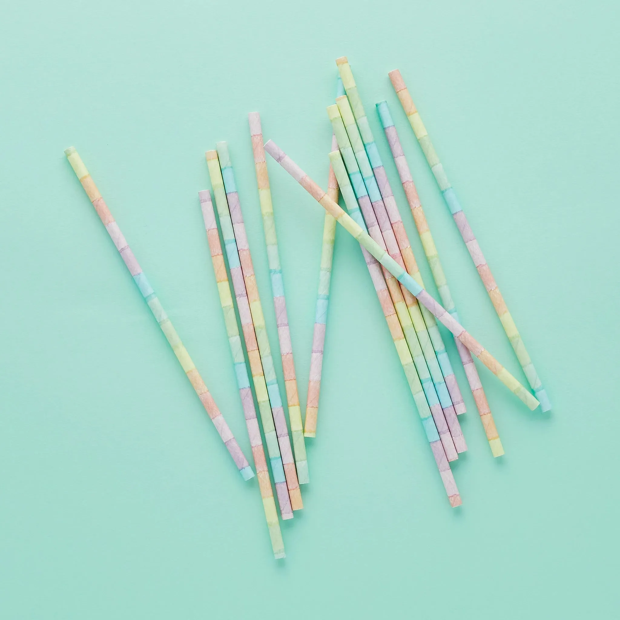 Eco Rainbow Paper Straws Pack of 20