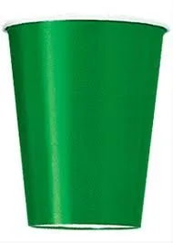 Emerald Green Paper Cups